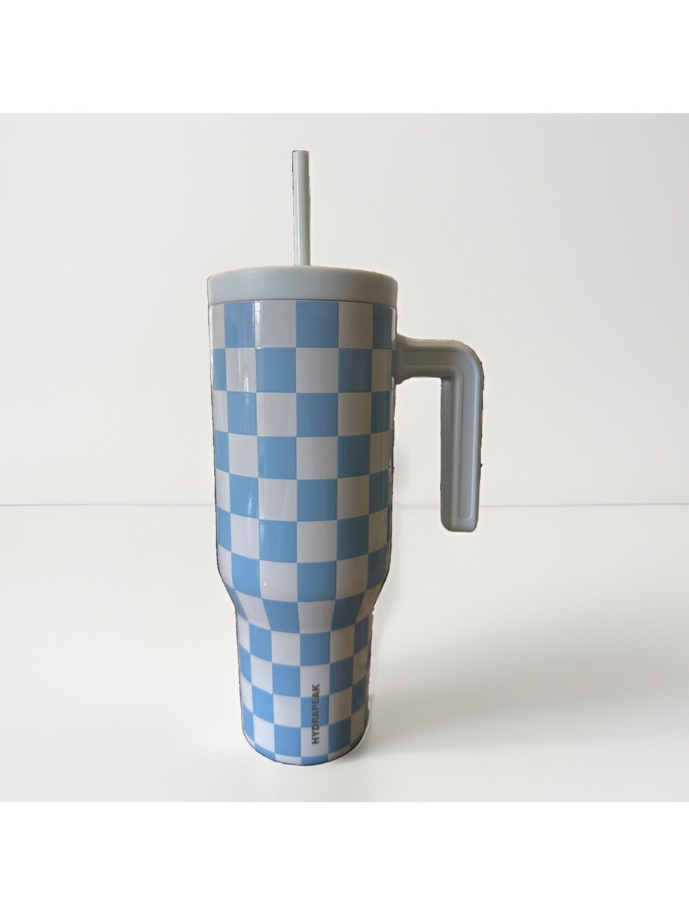 Blue & White Checkered Hydrapeak Large Stainless Steel Tumbler BPA Free